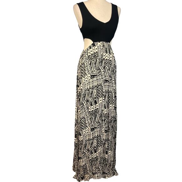 L*Space Ivory Coast Sleeveless Cutout Maxi Dress Black Small - Picture 6 of 10